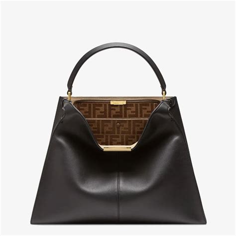 fendi negra|Fendi leather handbags 3d.